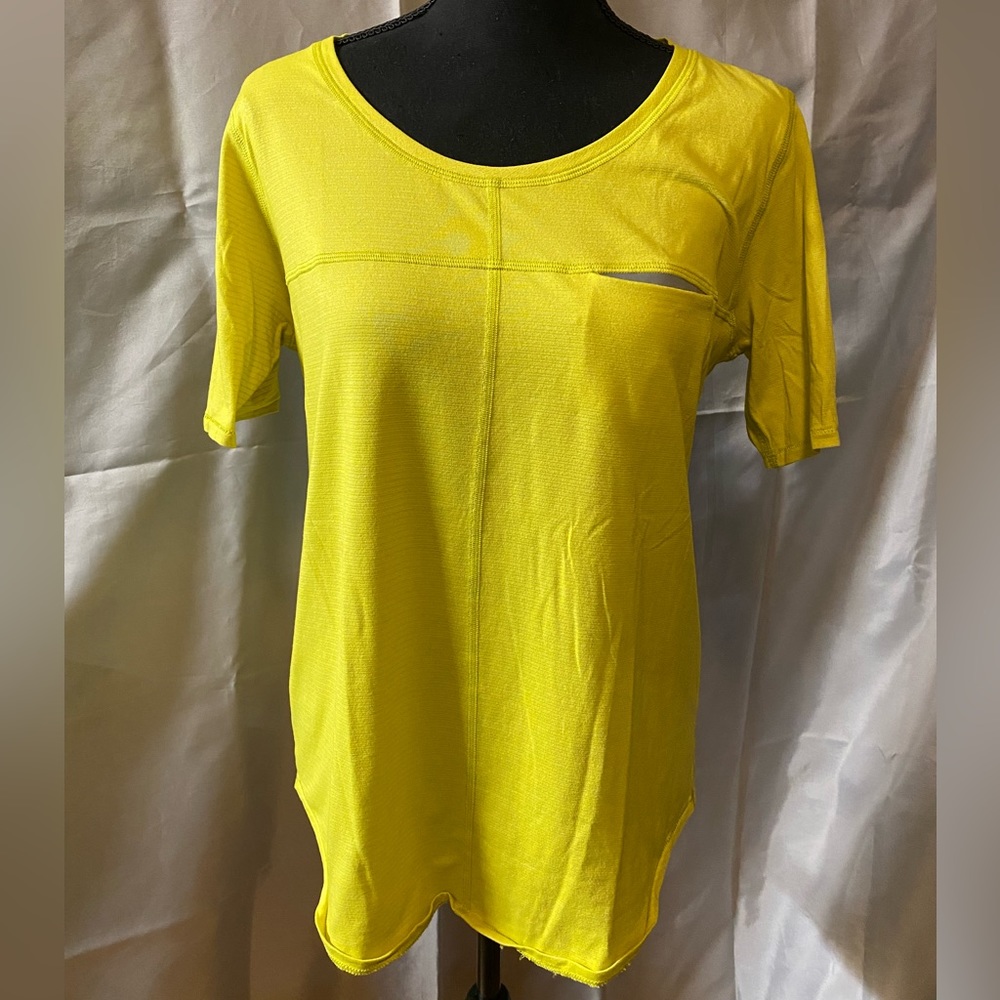 Yellow lululemon pocket tee
